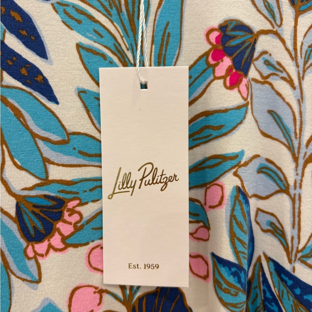 Lilly Pulitzer Estela Midi Tropical Blue Maxi Dress. NWT, medium - Picture 8 of 10